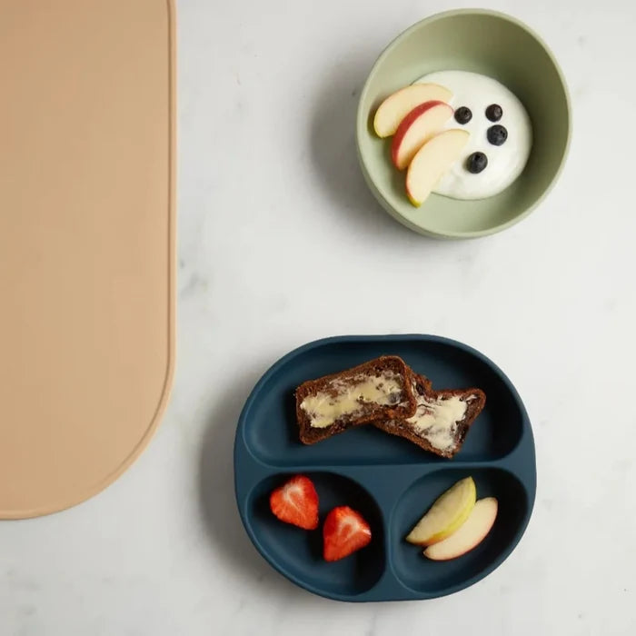 Vital Baby Nourish Silicone Suction Plate - Moody Blue - ebebek - Black Friday