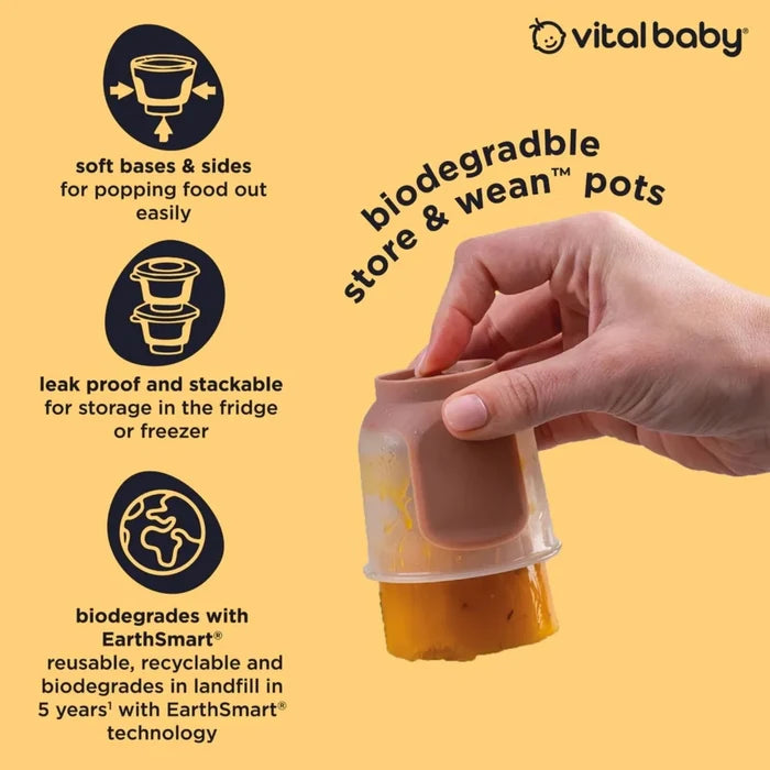 Vital Baby Nourish Store & Wean Pots 120ml Pack of 4 - ebebek - Black Friday