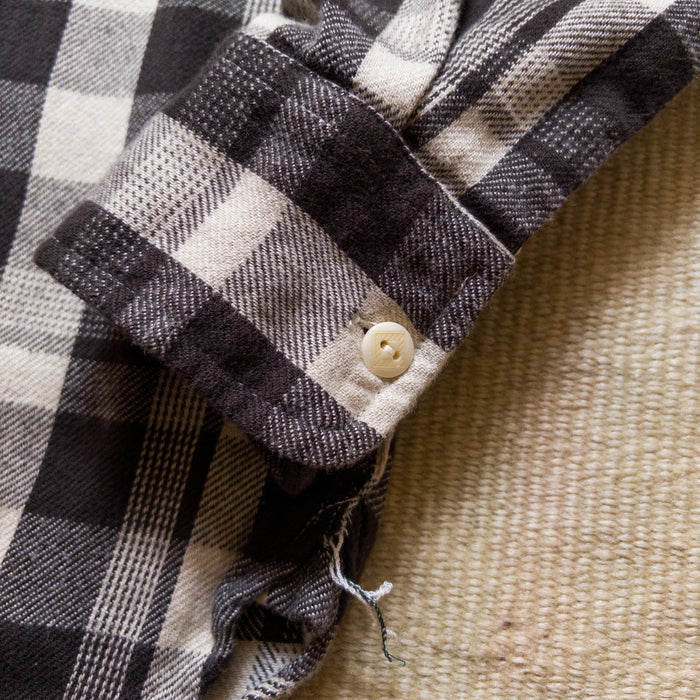 WASHED FLANNEL WORK SHIRT - NIGHT PITCH