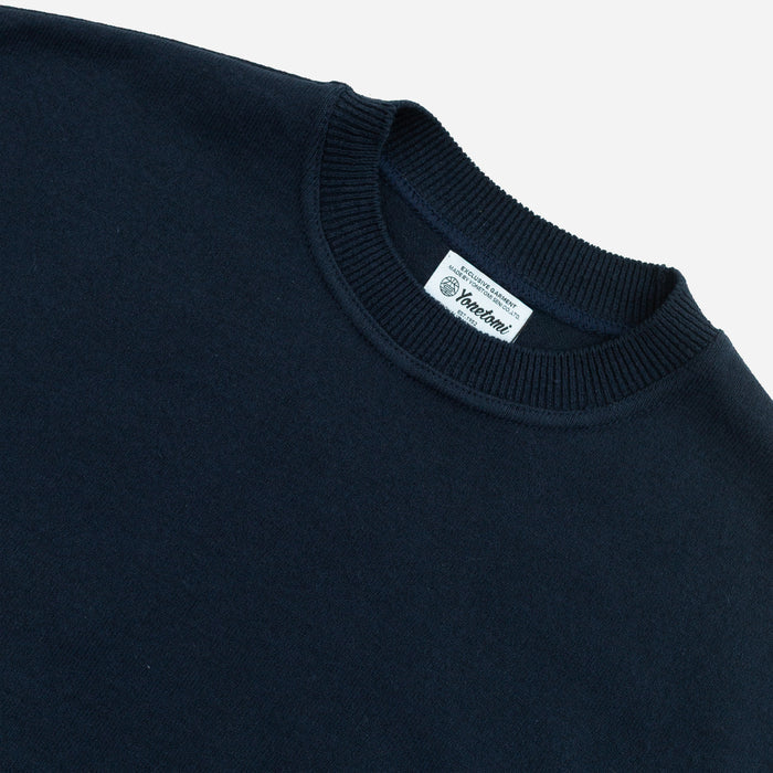 WAVE CREW PULLOVER SWEATER - NAVY