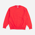 WAVE CREW PULLOVER SWEATER - ORANGE