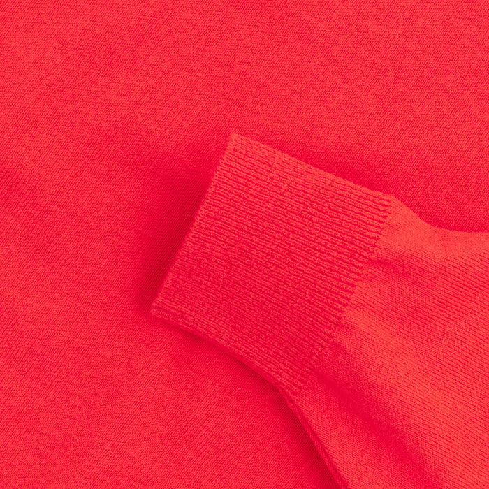 WAVE CREW PULLOVER SWEATER - ORANGE
