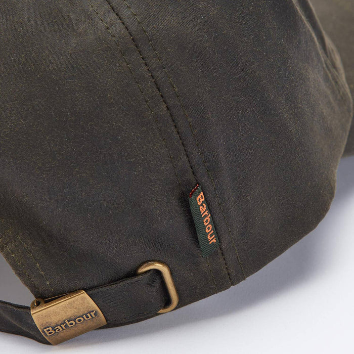WAXED SPORTS CAP - OLIVE