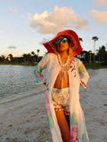 White Floral Robe