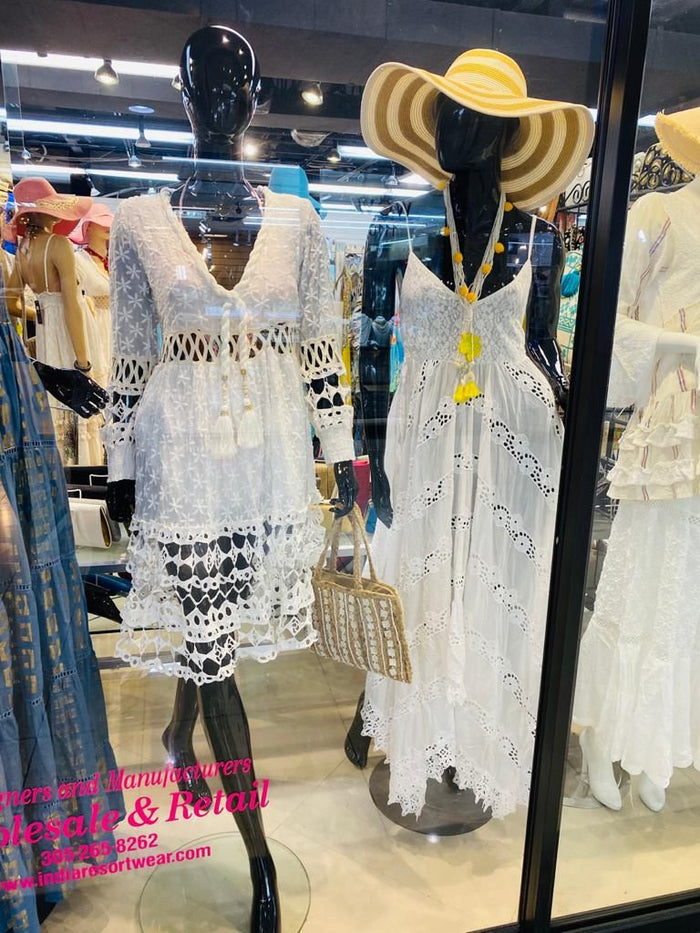 White long dress