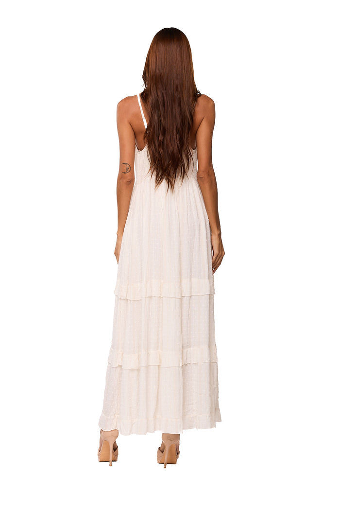 White Maxi Resort Dress- IVORY LONG DRESS bo-2920