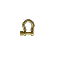 White Mini Gem Carabiner
