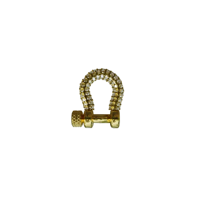 White Mini Gem Carabiner