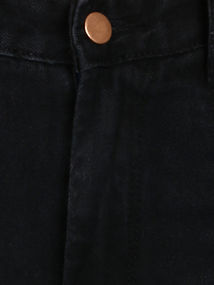 Women's Dark Grey Wide Leg Fit Washed Jeans